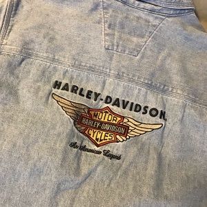 Woman’s XL Harley Davidson Denim Top